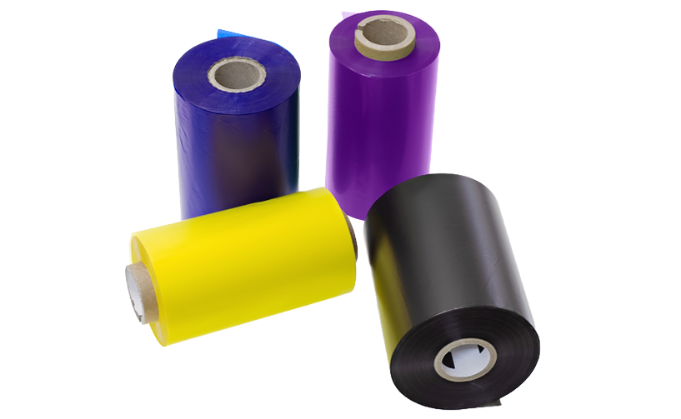Thermal ribbon options for wax, wax resin, resin, and wash resin applications